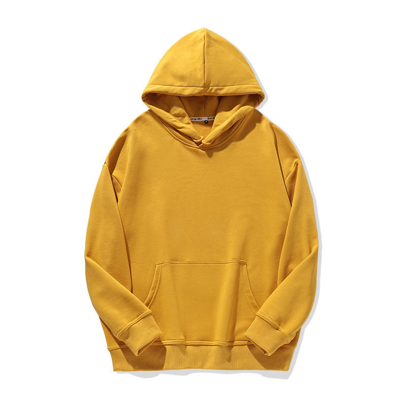 Solid Color Pullover Hoodie Autumn And Winter