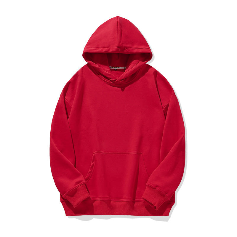 Solid Color Pullover Hoodie Autumn And Winter