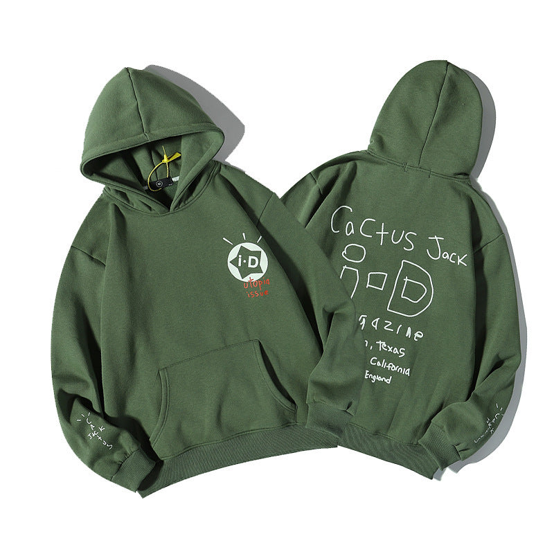 Dark Green With Plush Hoodies Around The Parade