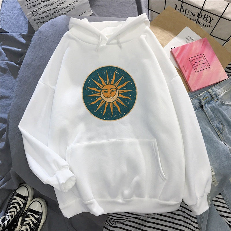 Sun And Moon Hooded Sweatshirt