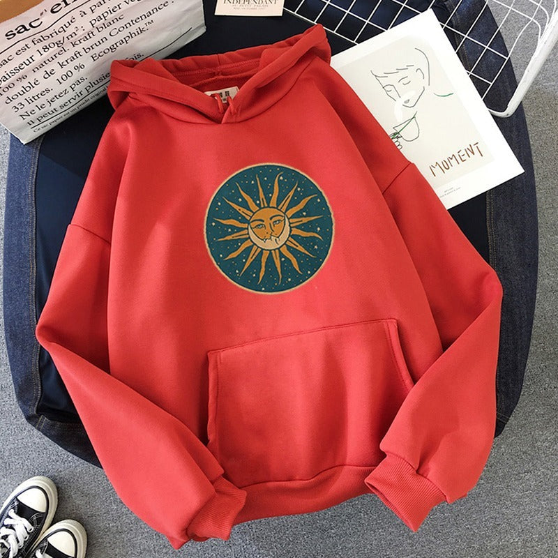 Sun And Moon Hooded Sweatshirt