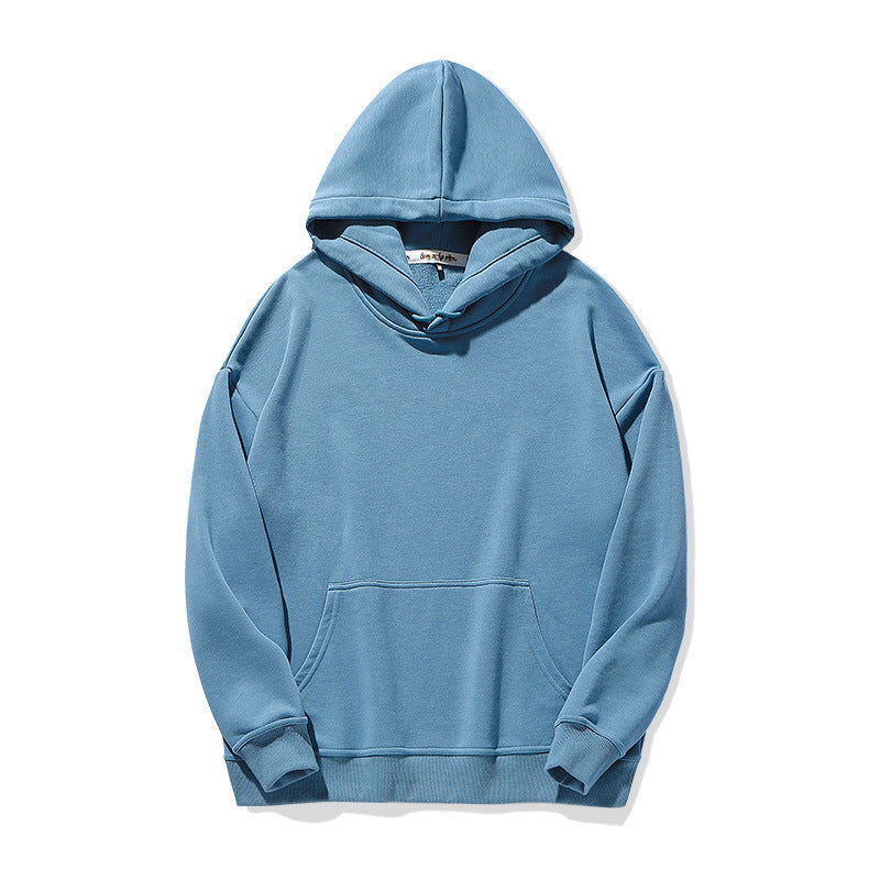 Solid Color Pullover Hoodie Autumn And Winter