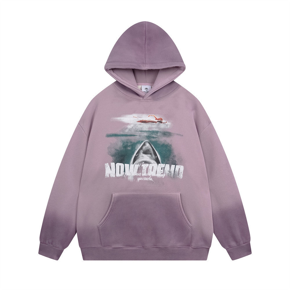 Tie Dye Gradient Brushed Hoody Men