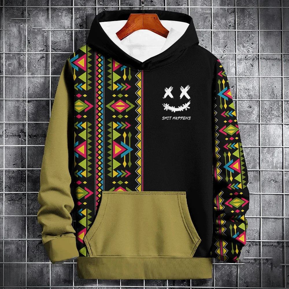 New Autumn Hoodie For Men 3d Ethnic Pattern