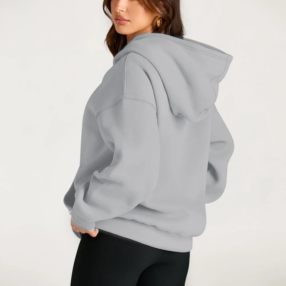 Womens Fall/Winter Fleece Street Hoodies