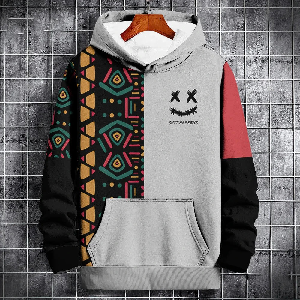 New Autumn Hoodie For Men 3d Ethnic Pattern