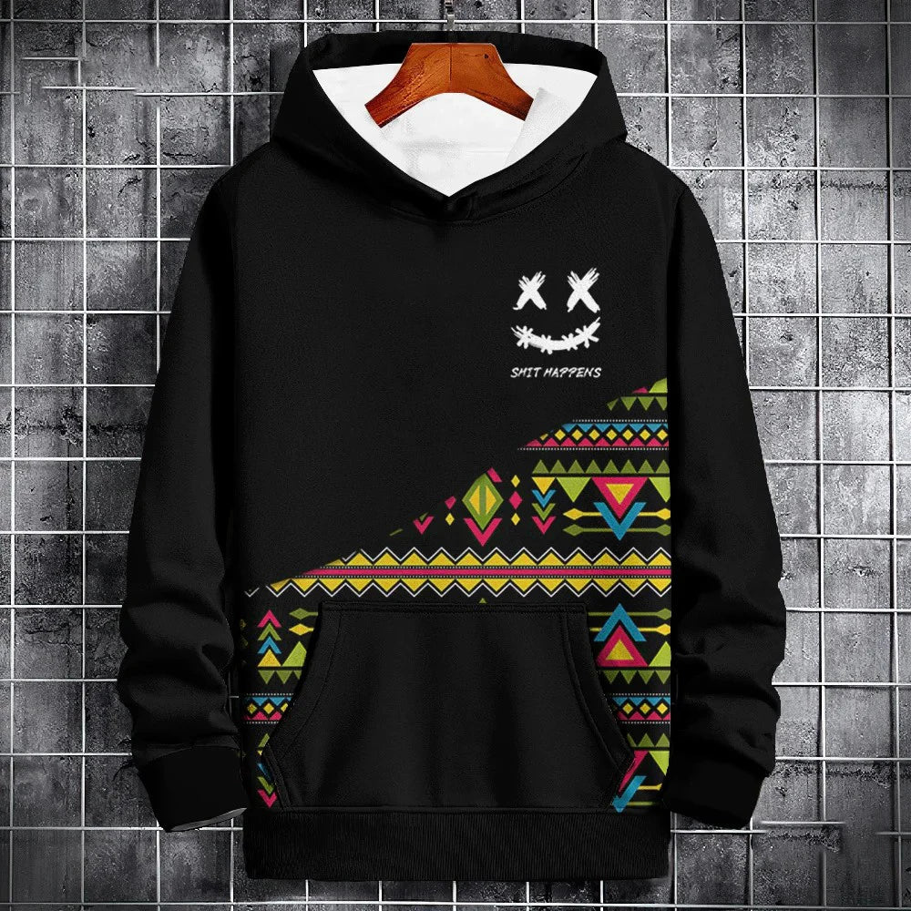 New Autumn Hoodie For Men 3d Ethnic Pattern