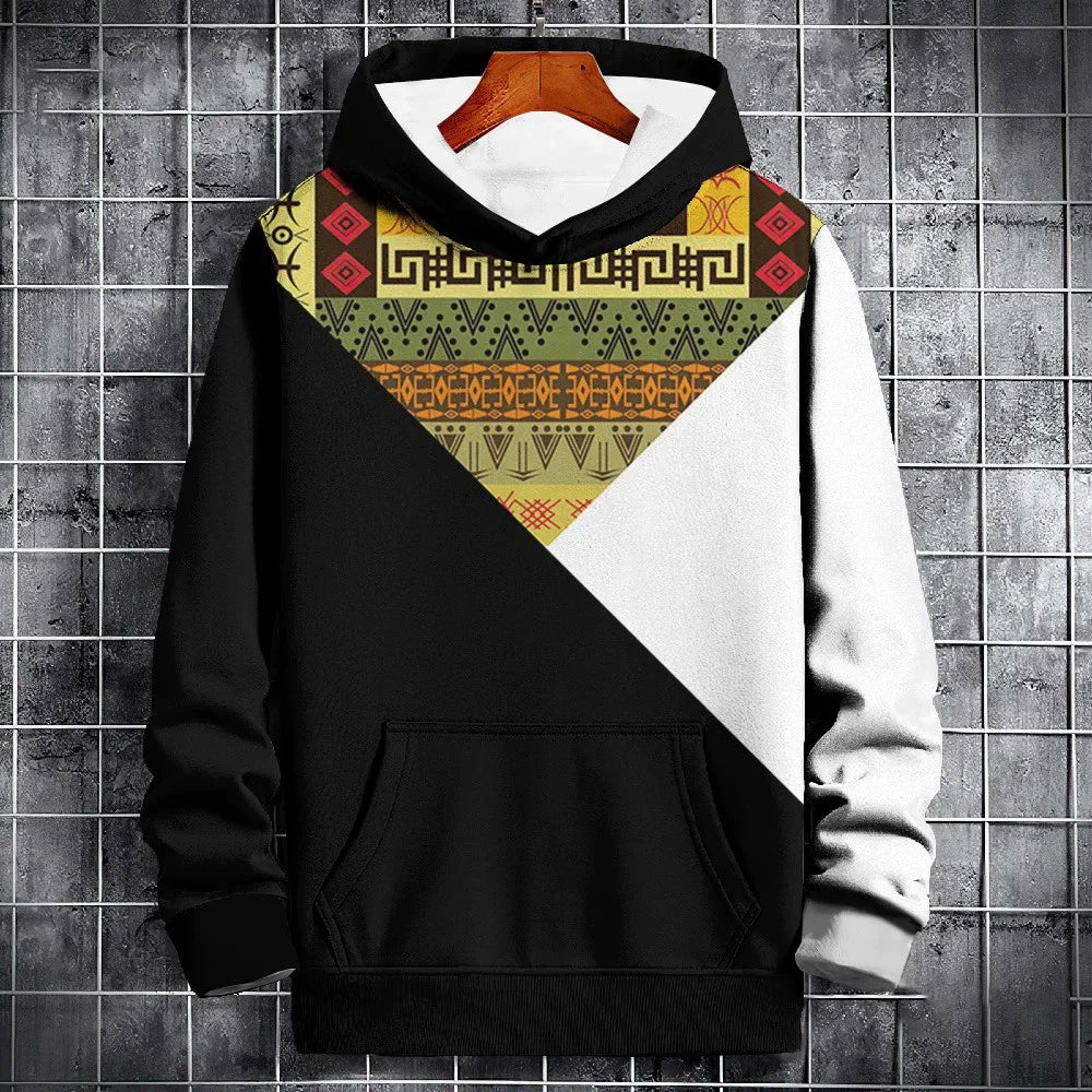 New Autumn Hoodie For Men 3d Ethnic Pattern