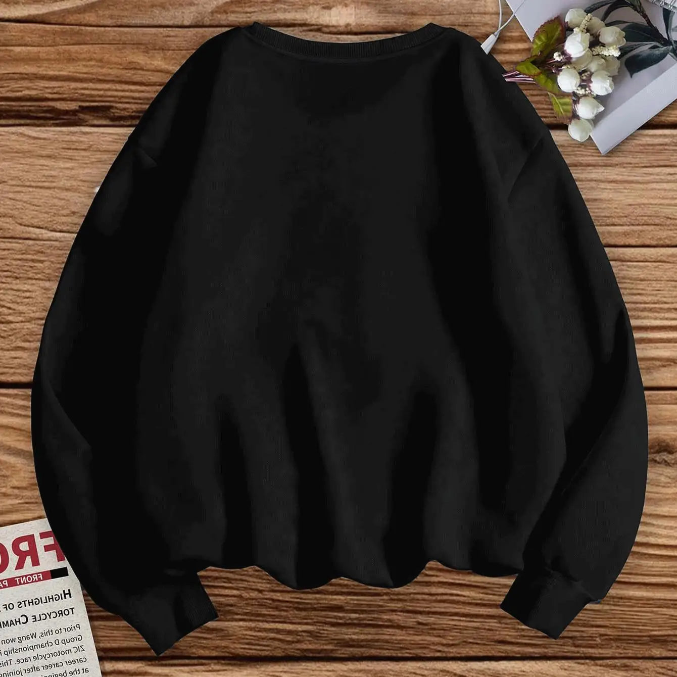 Printing Pullover Basic Hoodie Long Sleeved