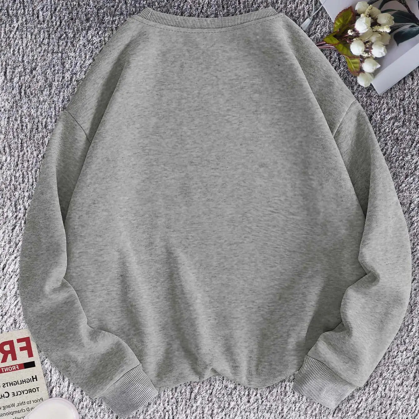 Printing Pullover Basic Hoodie Long Sleeved