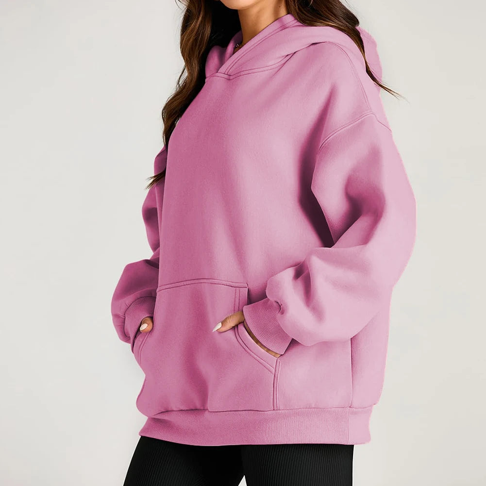 Womens Fall/Winter Fleece Street Hoodies