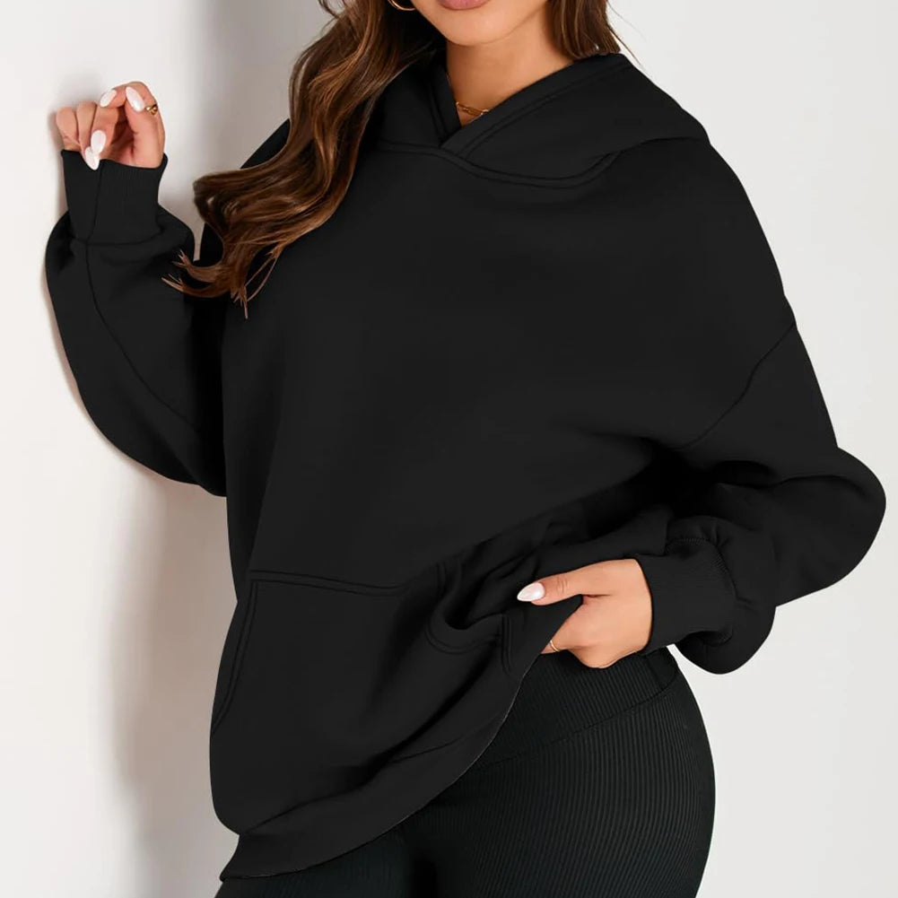 Womens Fall/Winter Fleece Street Hoodies