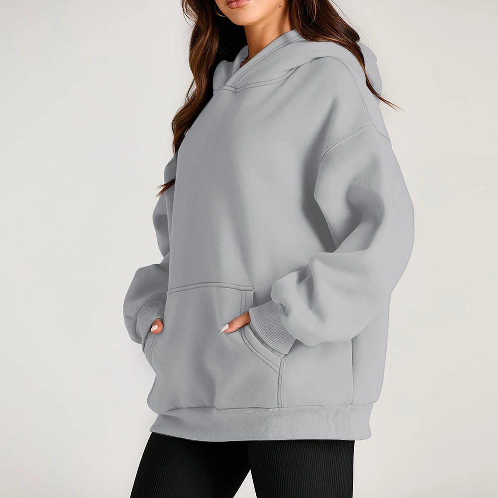 Womens Fall/Winter Fleece Street Hoodies