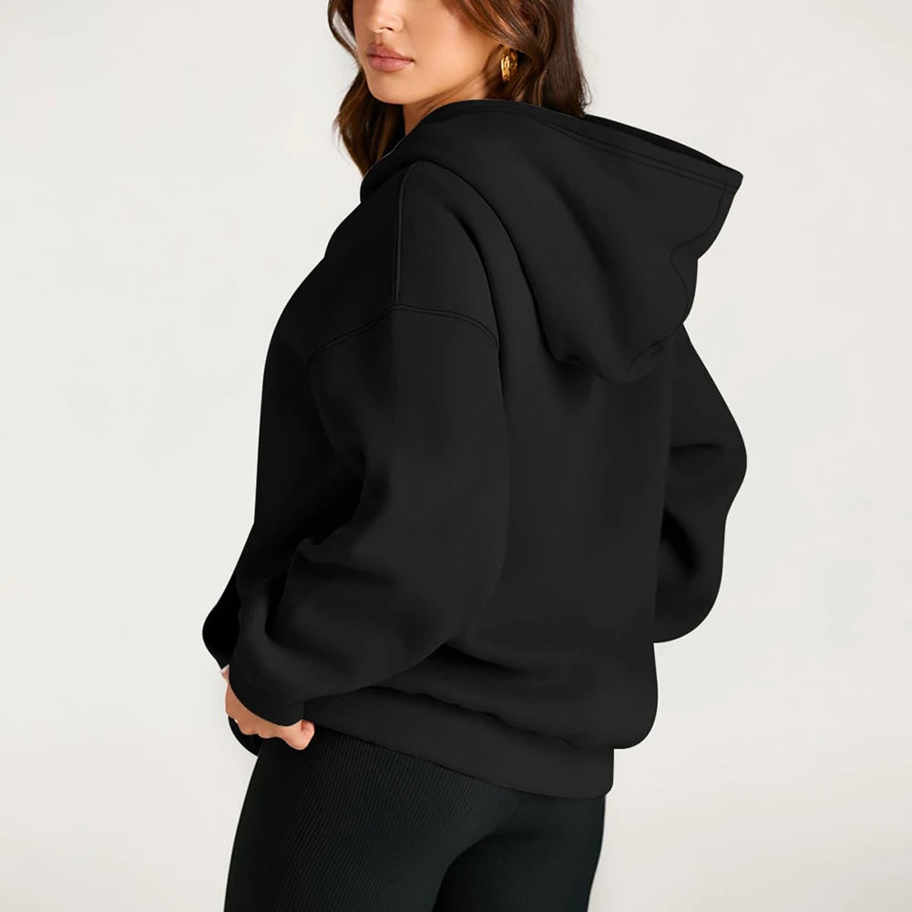 Womens Fall/Winter Fleece Street Hoodies