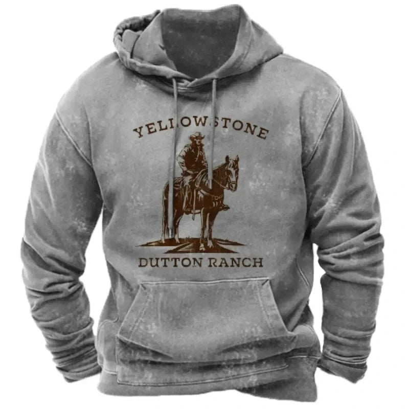 Autumn Winter Vintage Men's Hoodie Streetwear