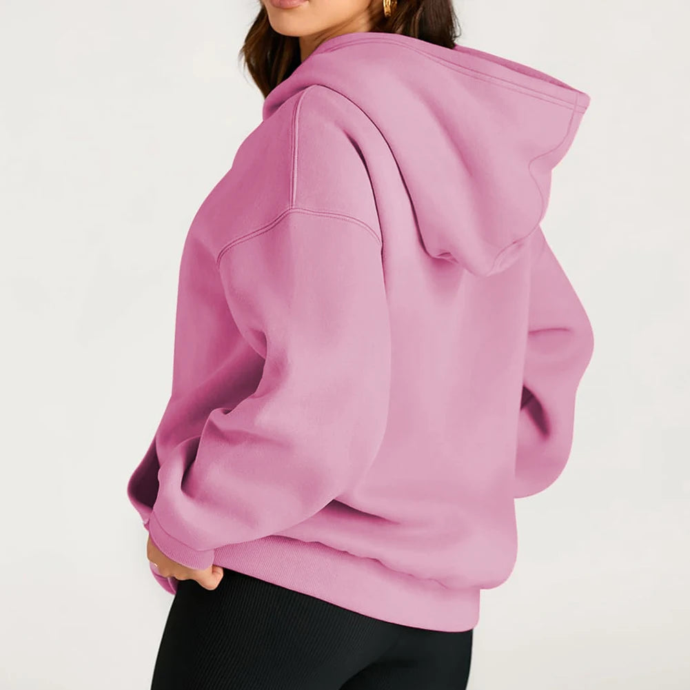 Womens Fall/Winter Fleece Street Hoodies