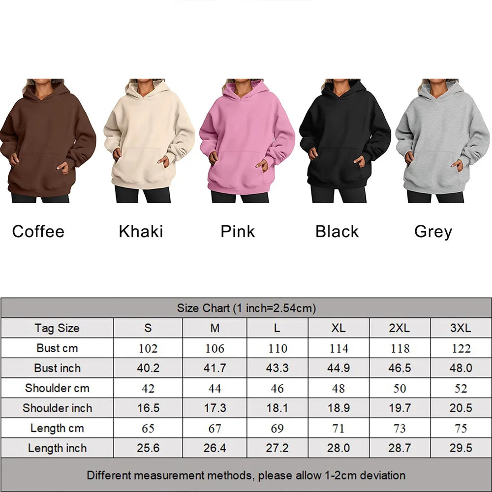 Womens Fall/Winter Fleece Street Hoodies