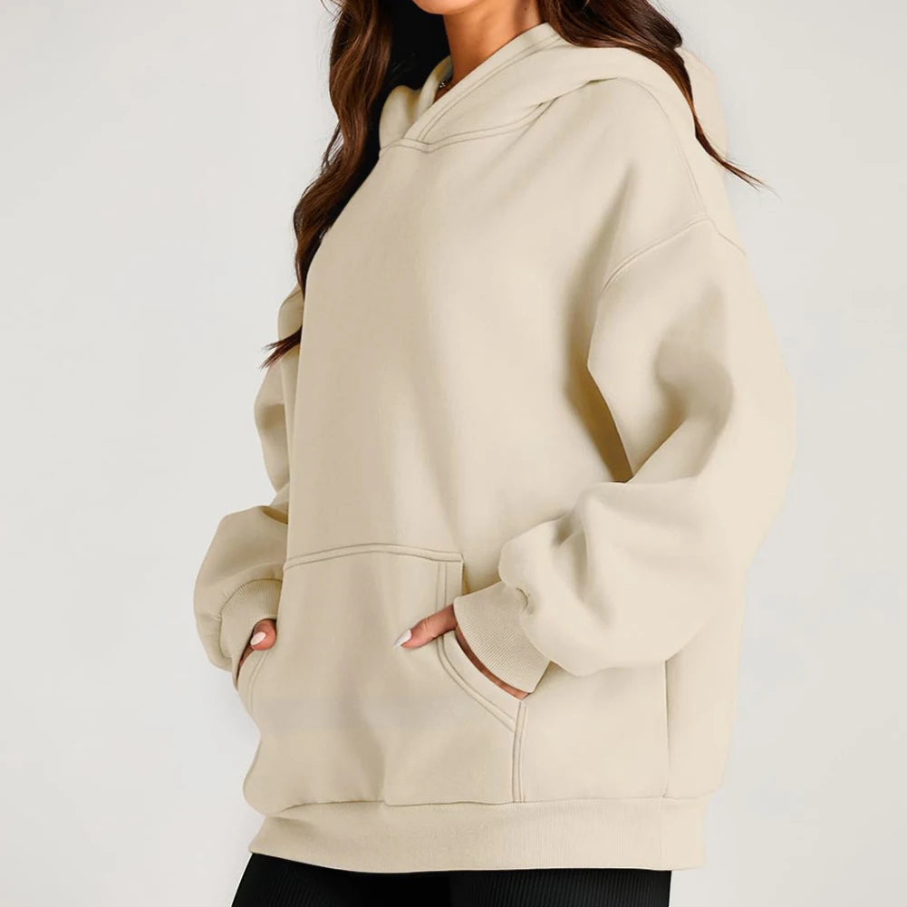 Womens Fall/Winter Fleece Street Hoodies