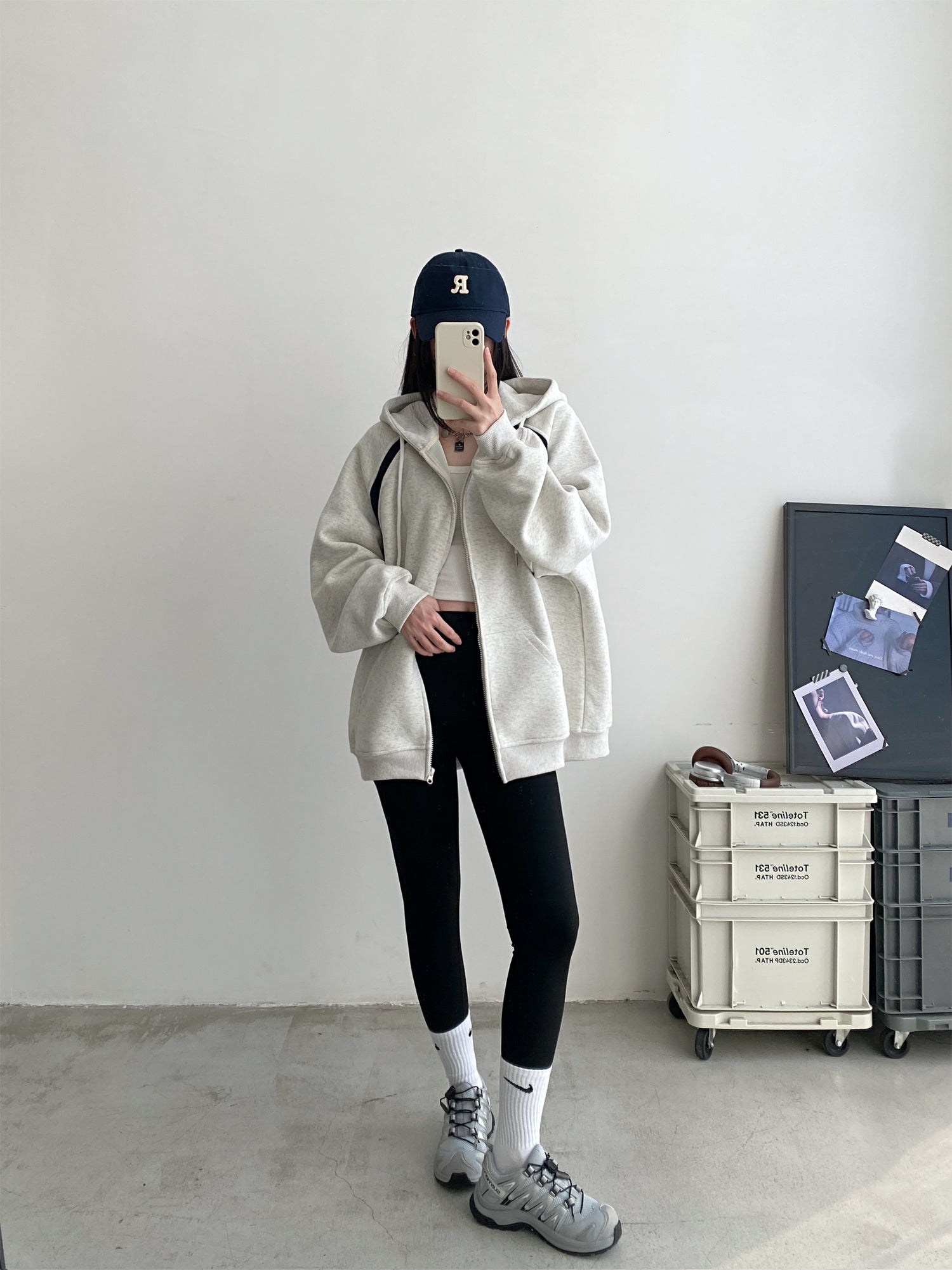 Women's Hooded Sweater Loose Hoodie Coat