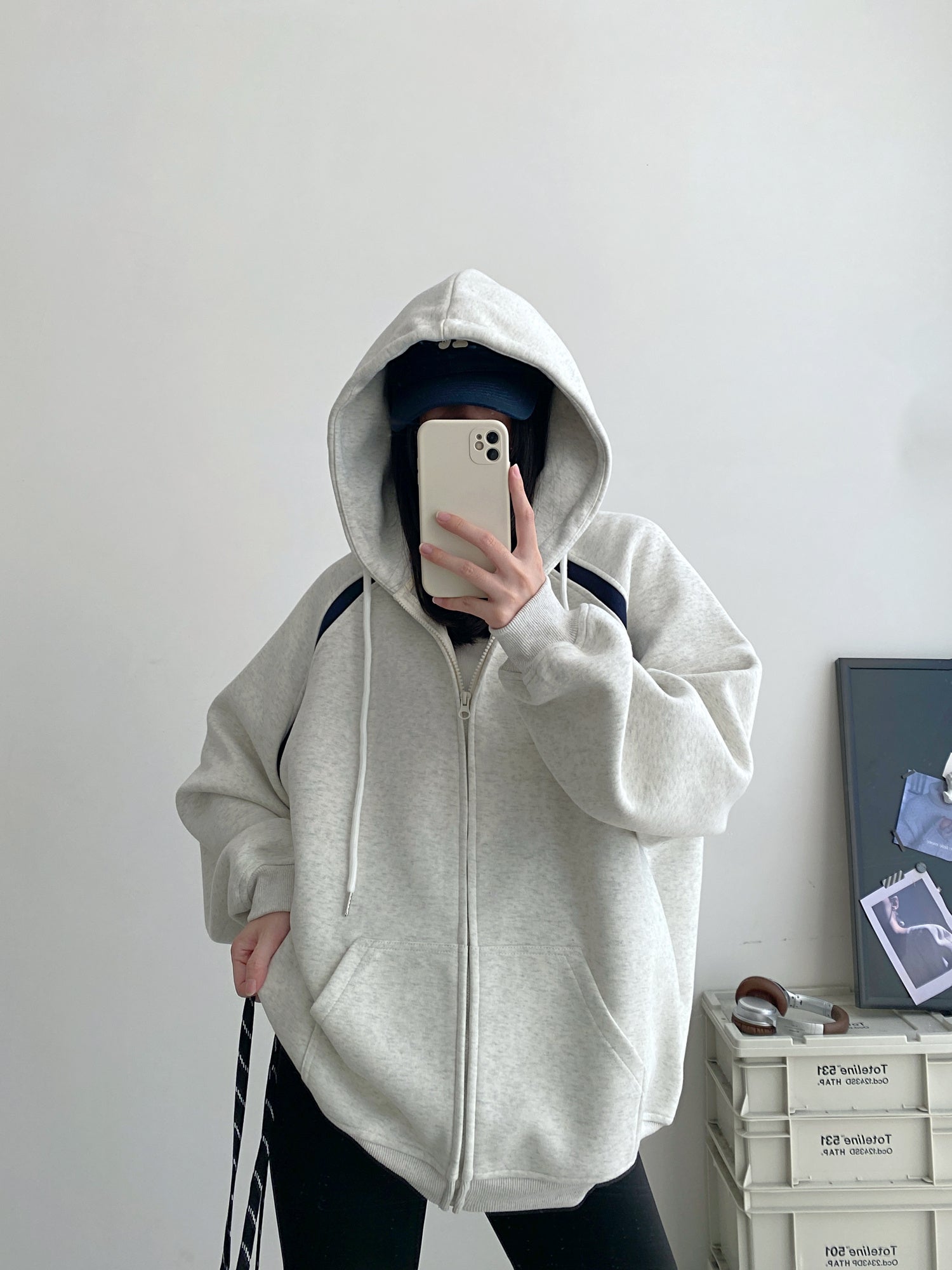 Women's Hooded Sweater Loose Hoodie Coat