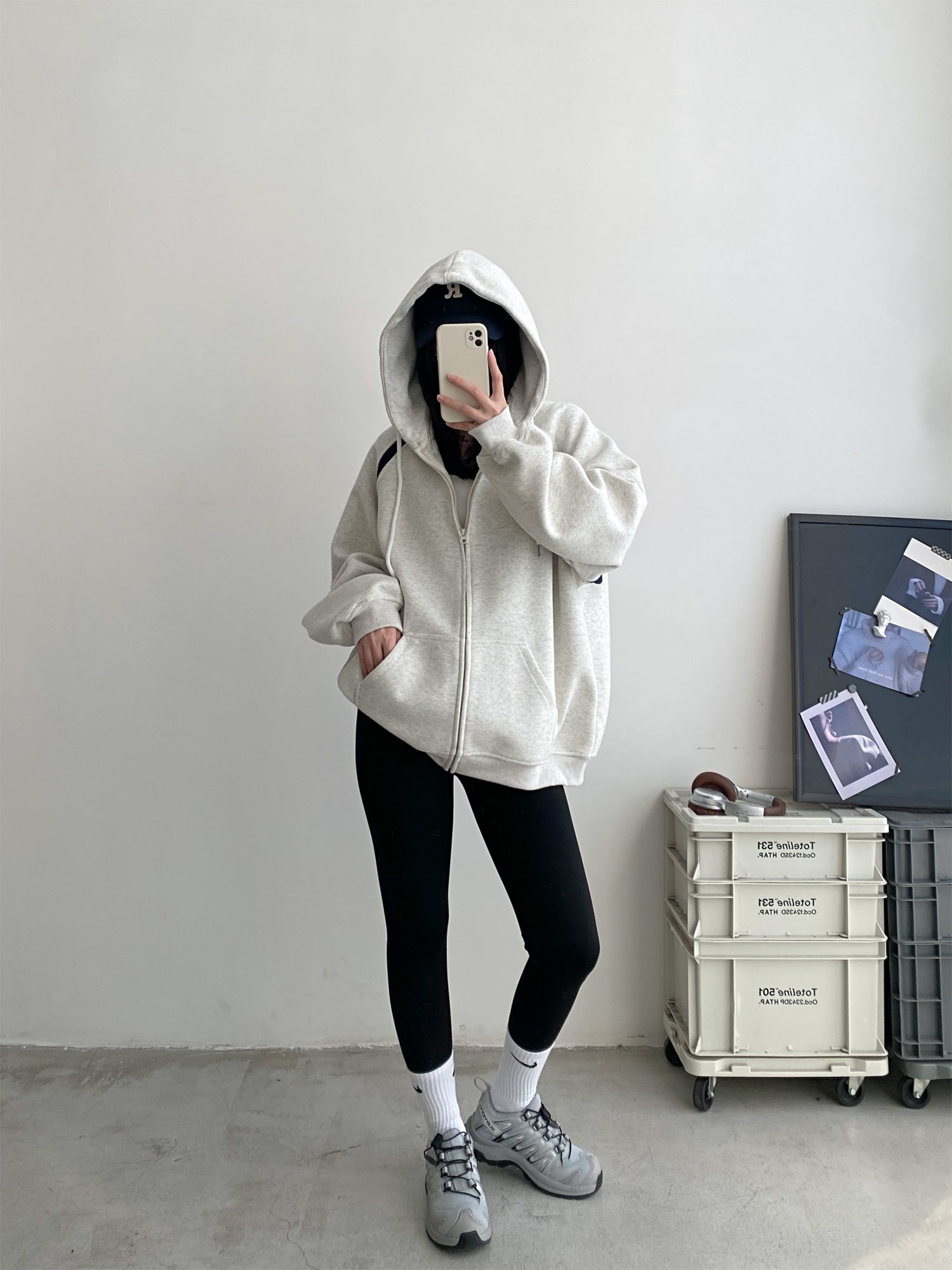 Women's Hooded Sweater Loose Hoodie Coat